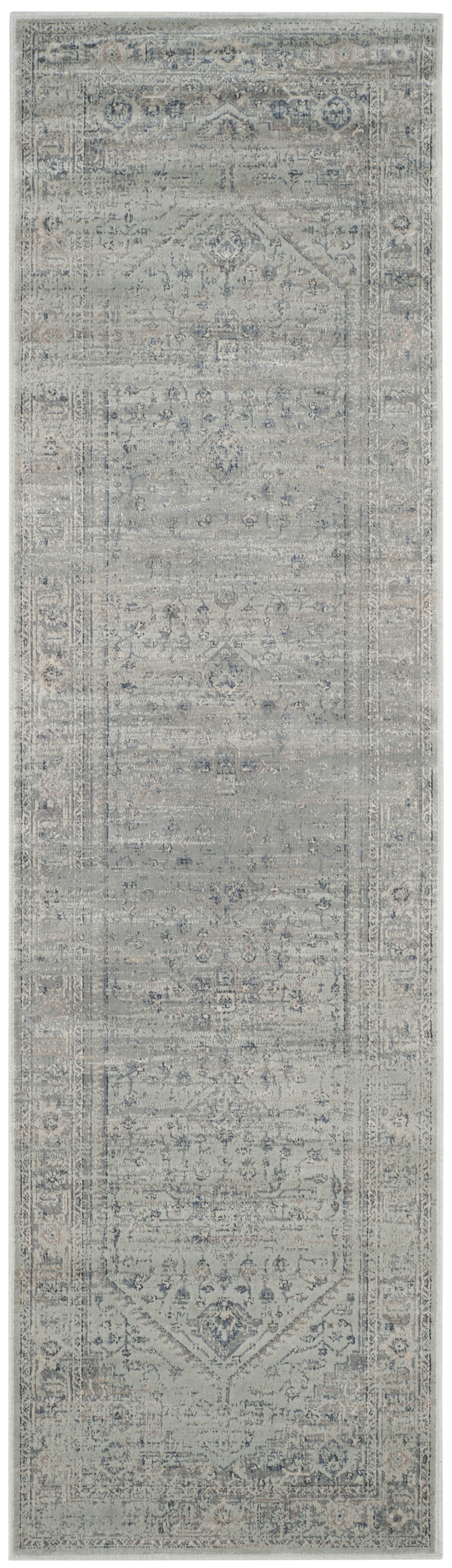 Arlo Home Woven Area Rug, VTG123-7662, Light Blue,  2' 2" X 8' - Image 0