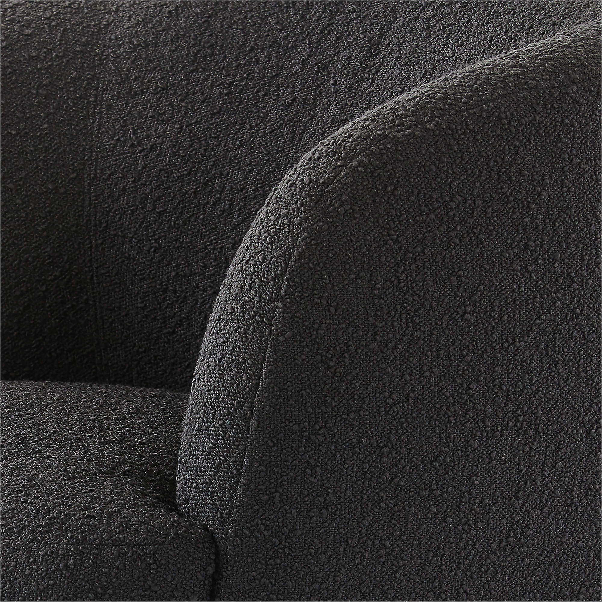 Gwyneth Black Boucle Swivel Chair by Goop - Image 5