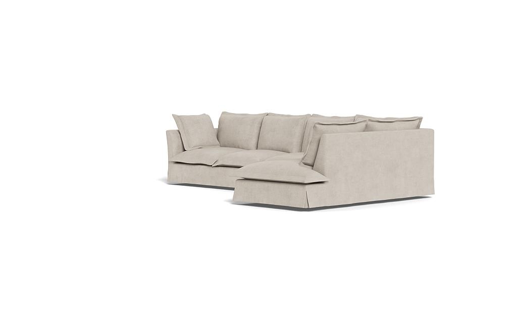 Skylar Slipcovered 4-Seat Right Bumper Sectional - Image 2