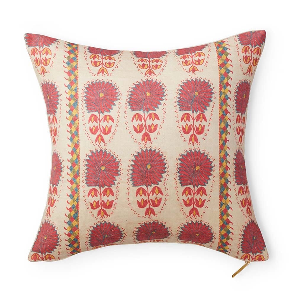 Fuchsia Daisy Suzani Pillow - Image 0