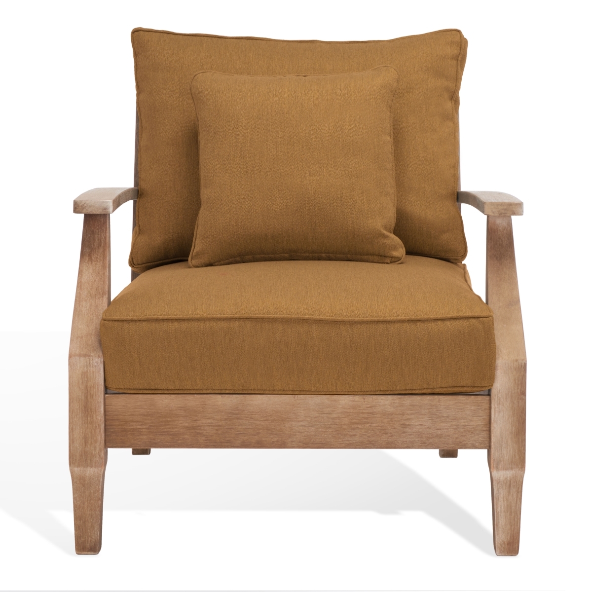 Martinique Wood Patio Armchair - Natural/Brown - Image 0