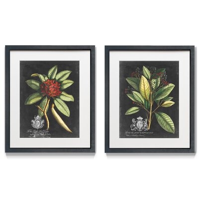 Royal Foliage III - 2 Piece Picture Frame Print Set - Image 0