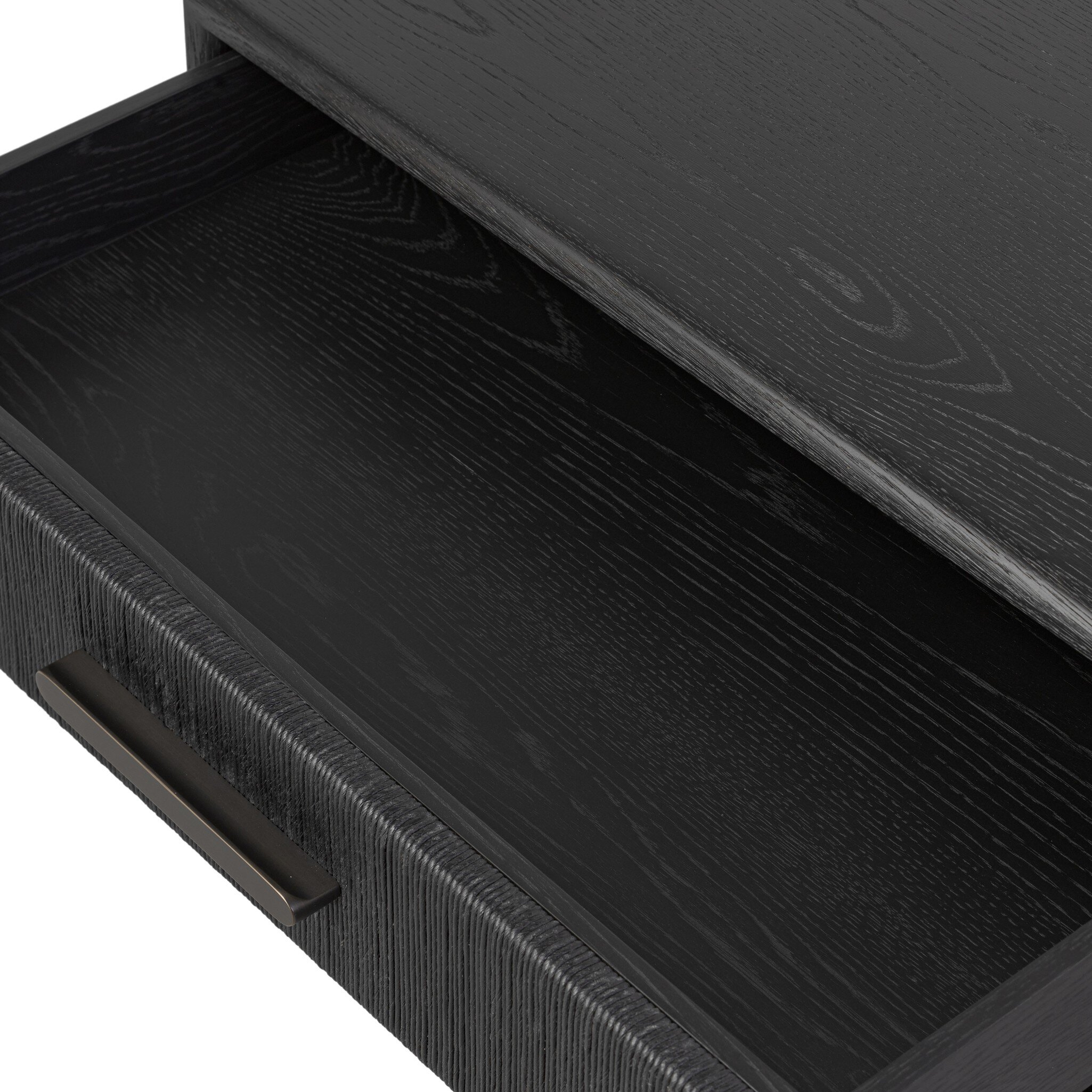 Rosenell Open Nightstand - Black Oak Veneer - Image 13