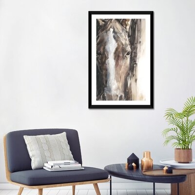 Cropped Equine Study II by Ethan Harper - Painting Print - Image 0