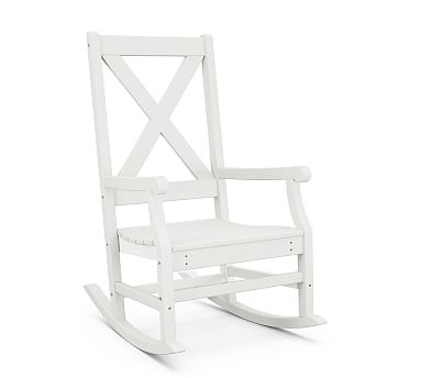 X-Back Rocking Chair, Vintage White - Image 0