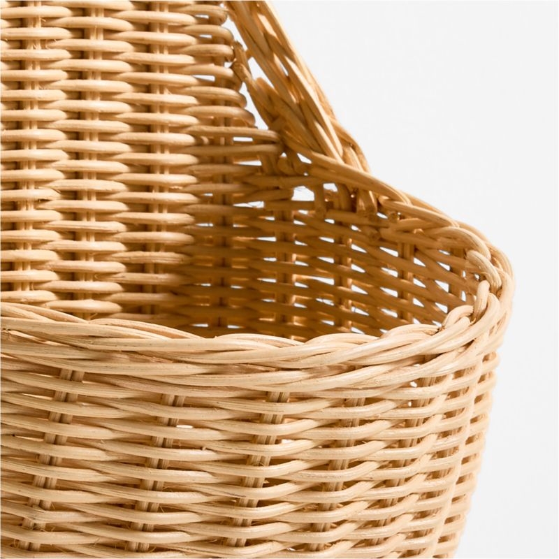 Wicker Bunny Kids Wall Basket - Image 3
