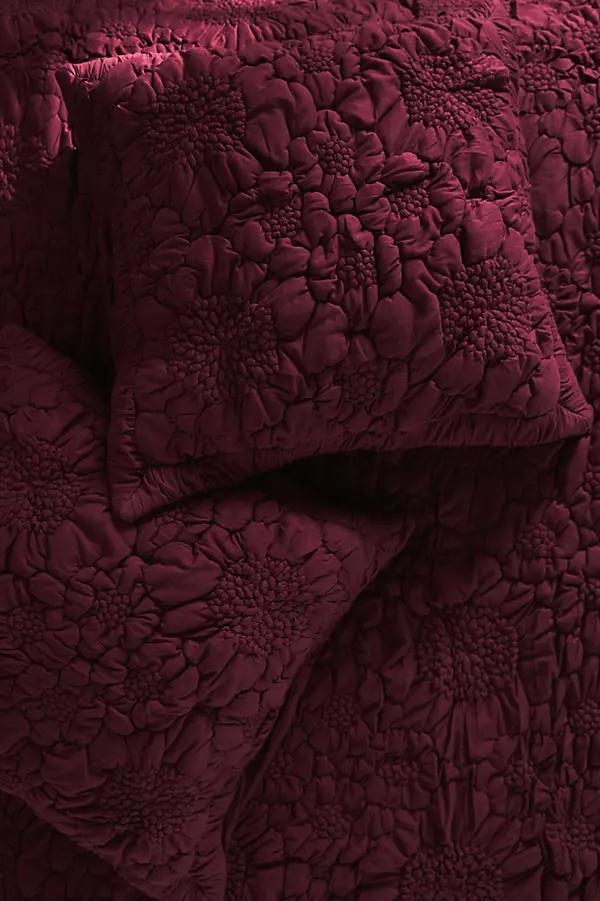 Dahlia Cotton Jersey Floral Euro Sham - Image 0