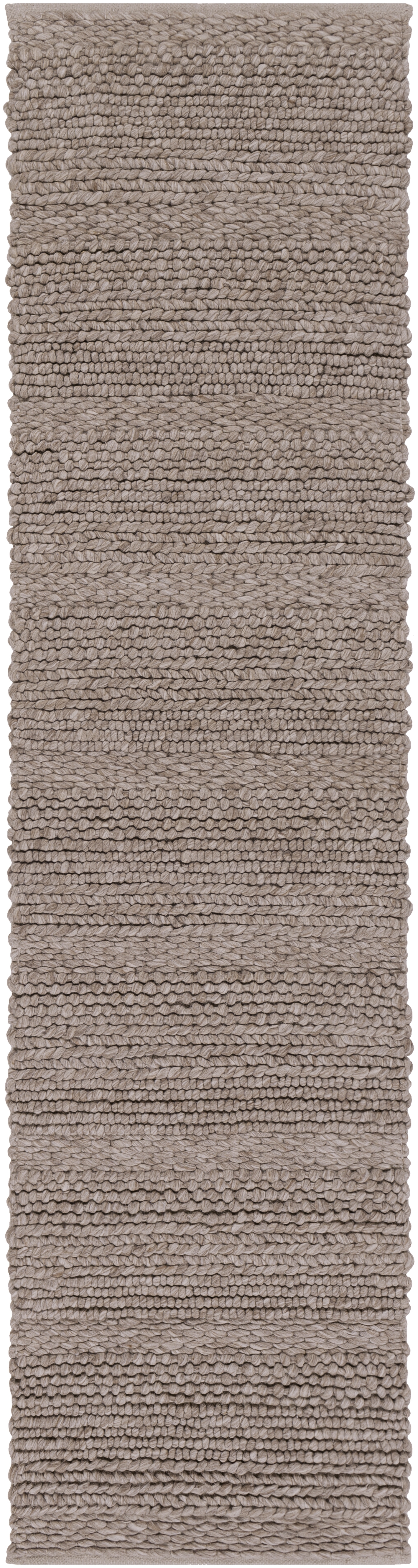 Tahoe Brown Indoor 2'6" x 10' Handmade Rug - Image 0