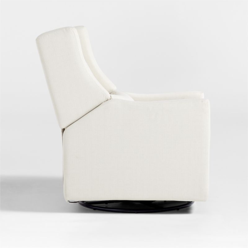 Babyletto Kiwi Cream Electronic Swivel Glider Power Recliner Nursery Chair - Image 5