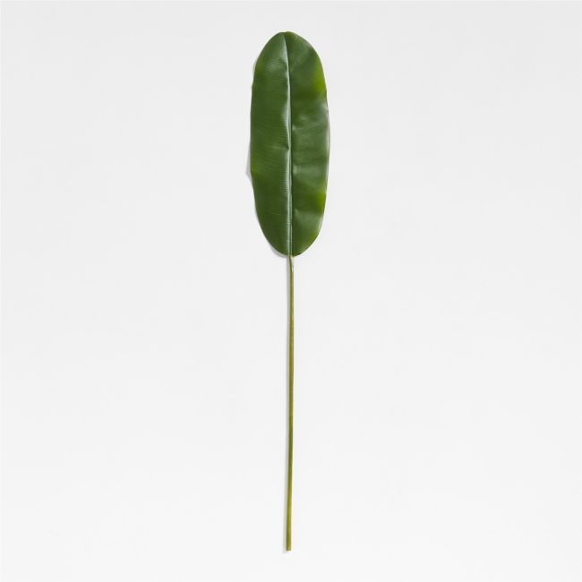 Faux Green Banana Leaf Stem 66" - Image 0