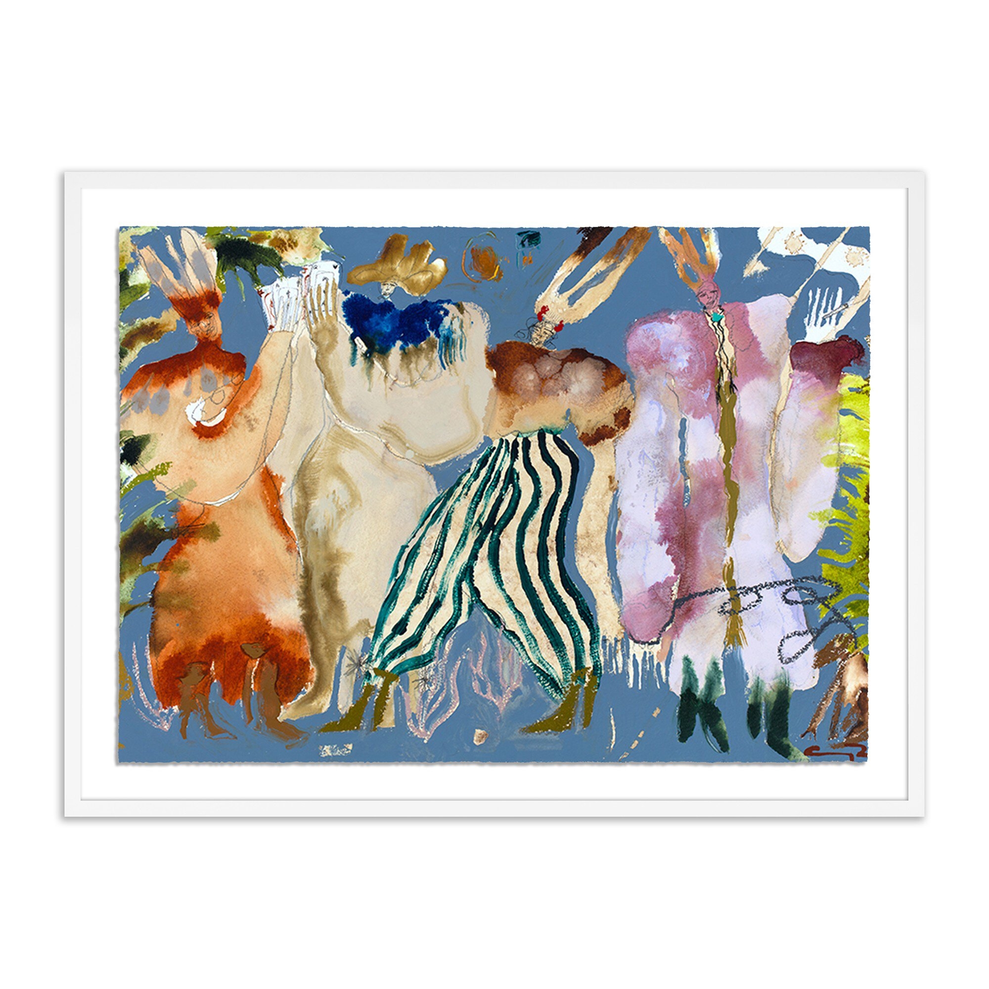 Boy With The Blues II by Caroline Pinney - White 2.5 Maple - Image 0