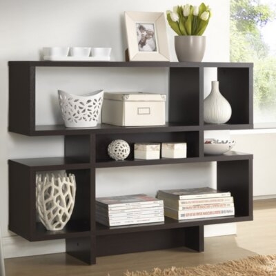 Kasib 35.25'' H x 44'' W Solid Wood Library Bookcase In Stock 6/1 - Image 0
