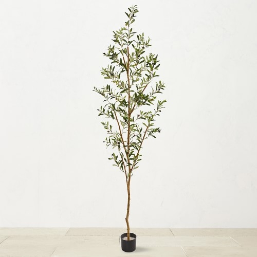 6.8' Faux Indoor Olive Tree - Image 0