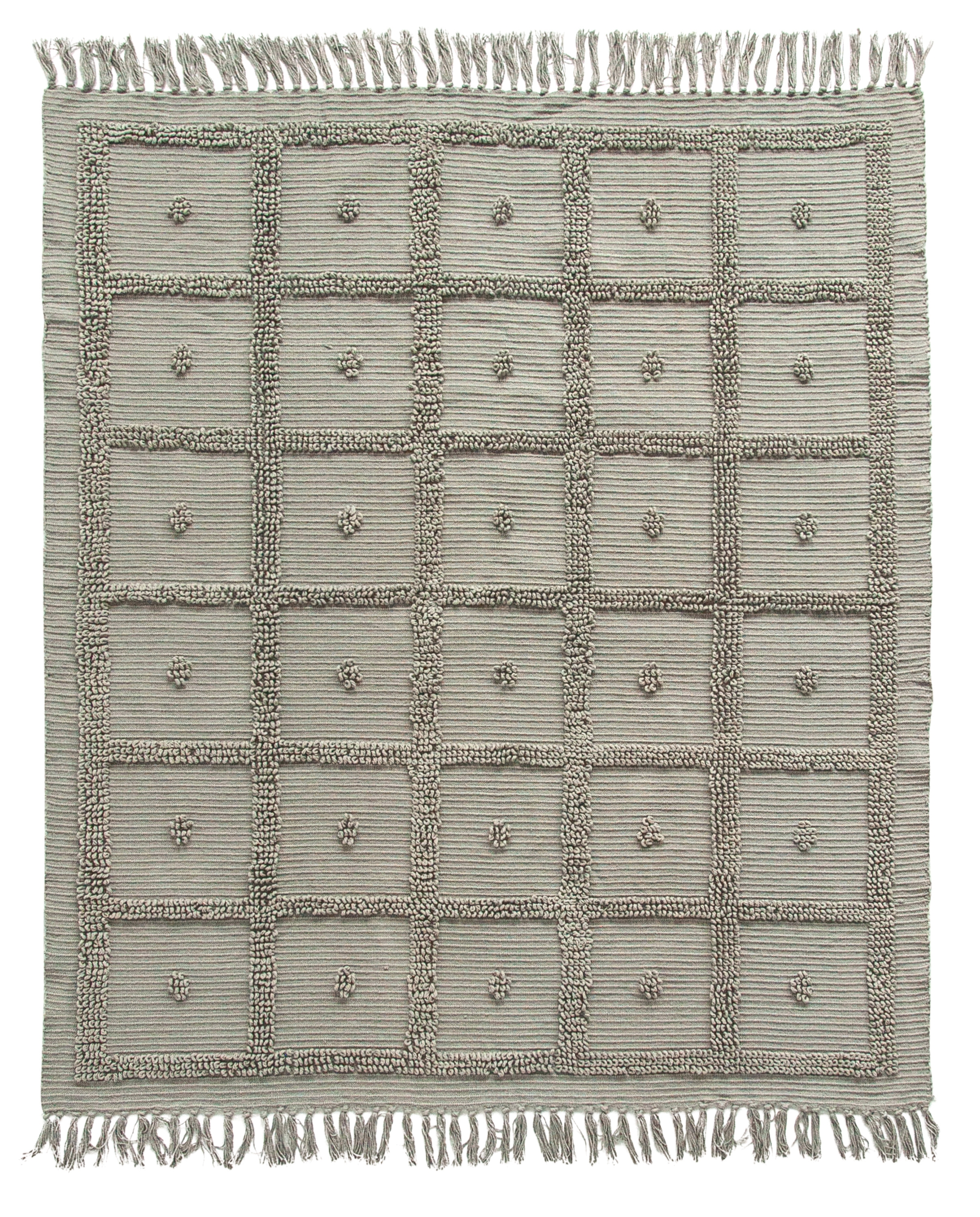 Cotton Chenille Throw with Fringe, Grey - Image 0