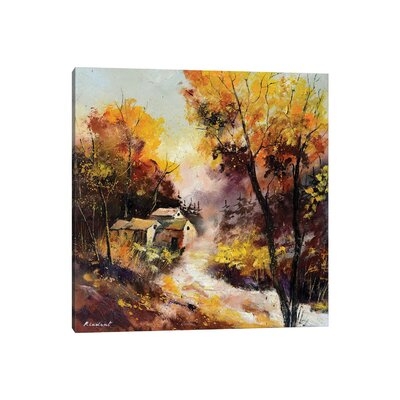 Misty Autumn by Pol Ledent - Wrapped Canvas Painting - Image 0