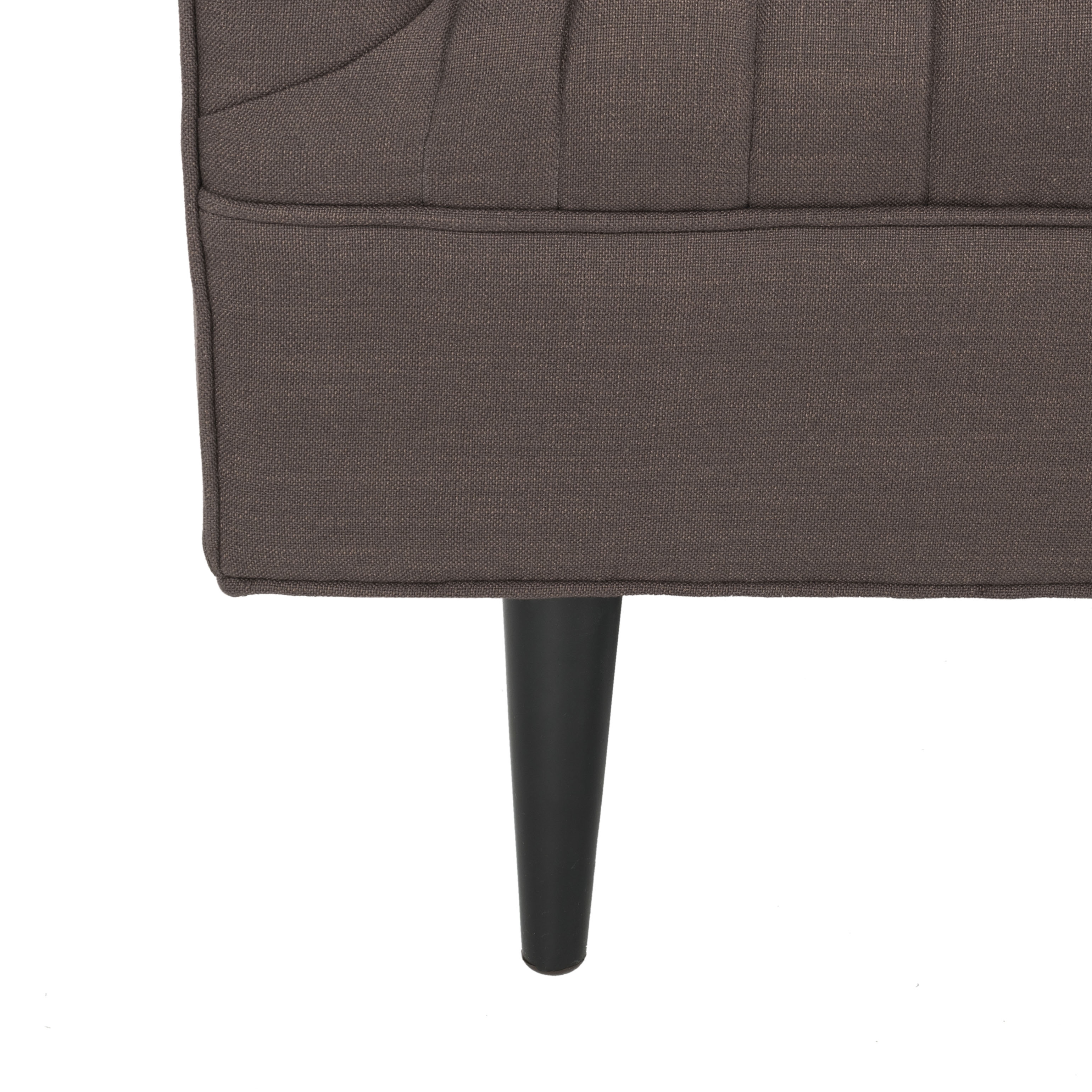 Carmina Channeled Linen Sofa - Brown - Arlo Home - Image 7