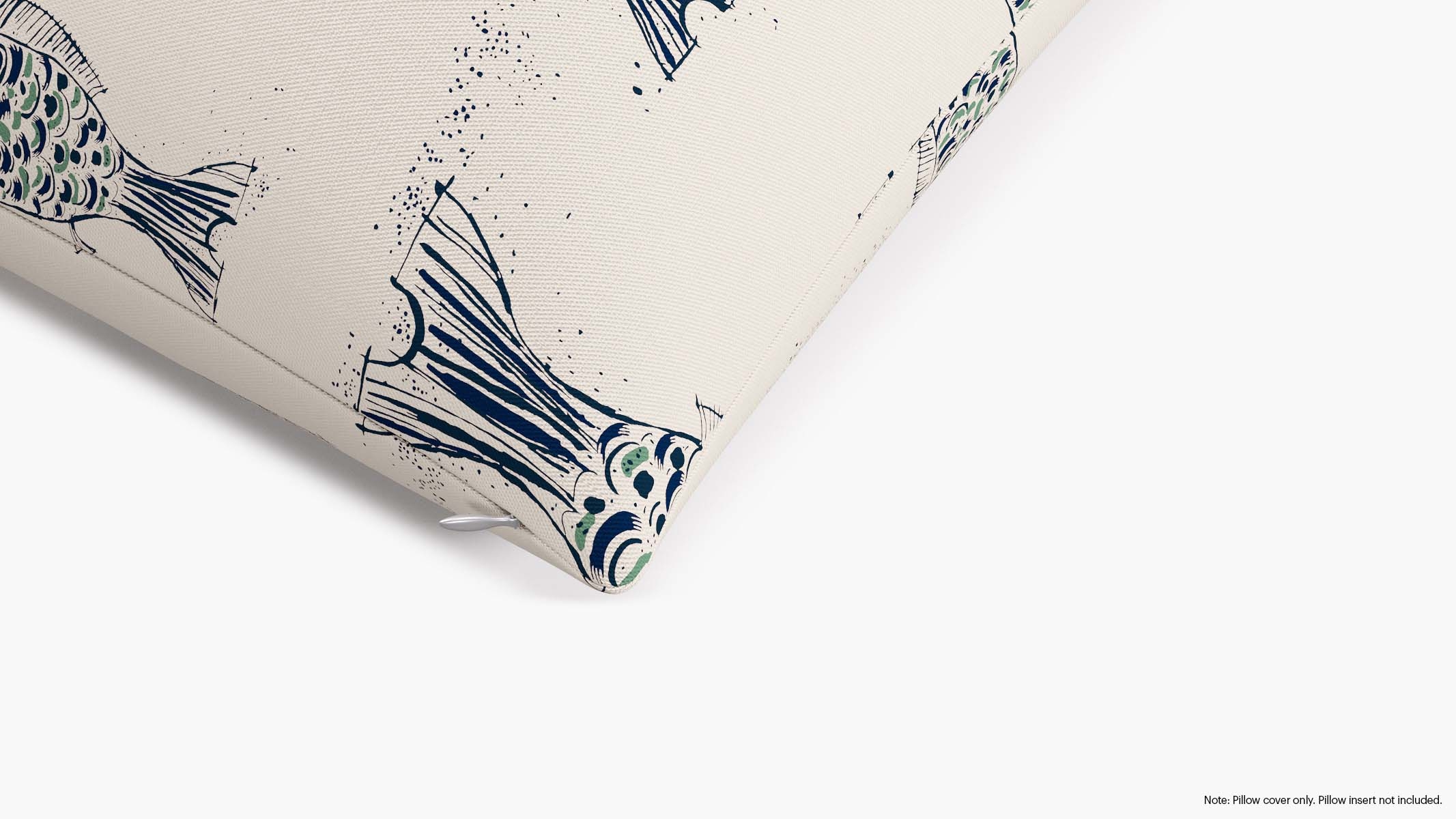 Throw Pillow Cover 26", Canvas Sakana, 26" x 26" - Image 1