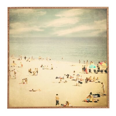 Vintage Beach - Picture Frame Print on Canvas - Image 0