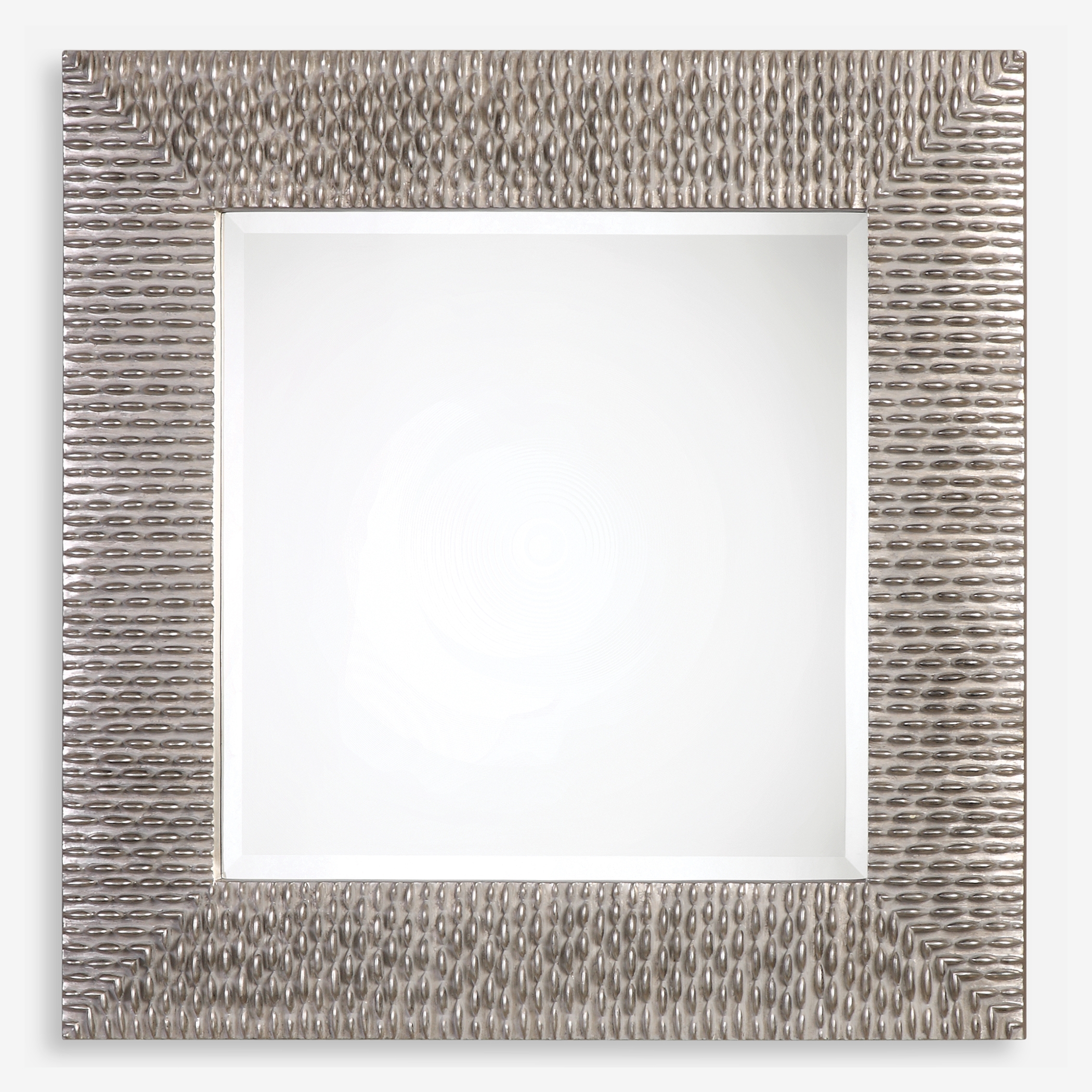 Cressida Distressed Silver Square Mirror - Image 0