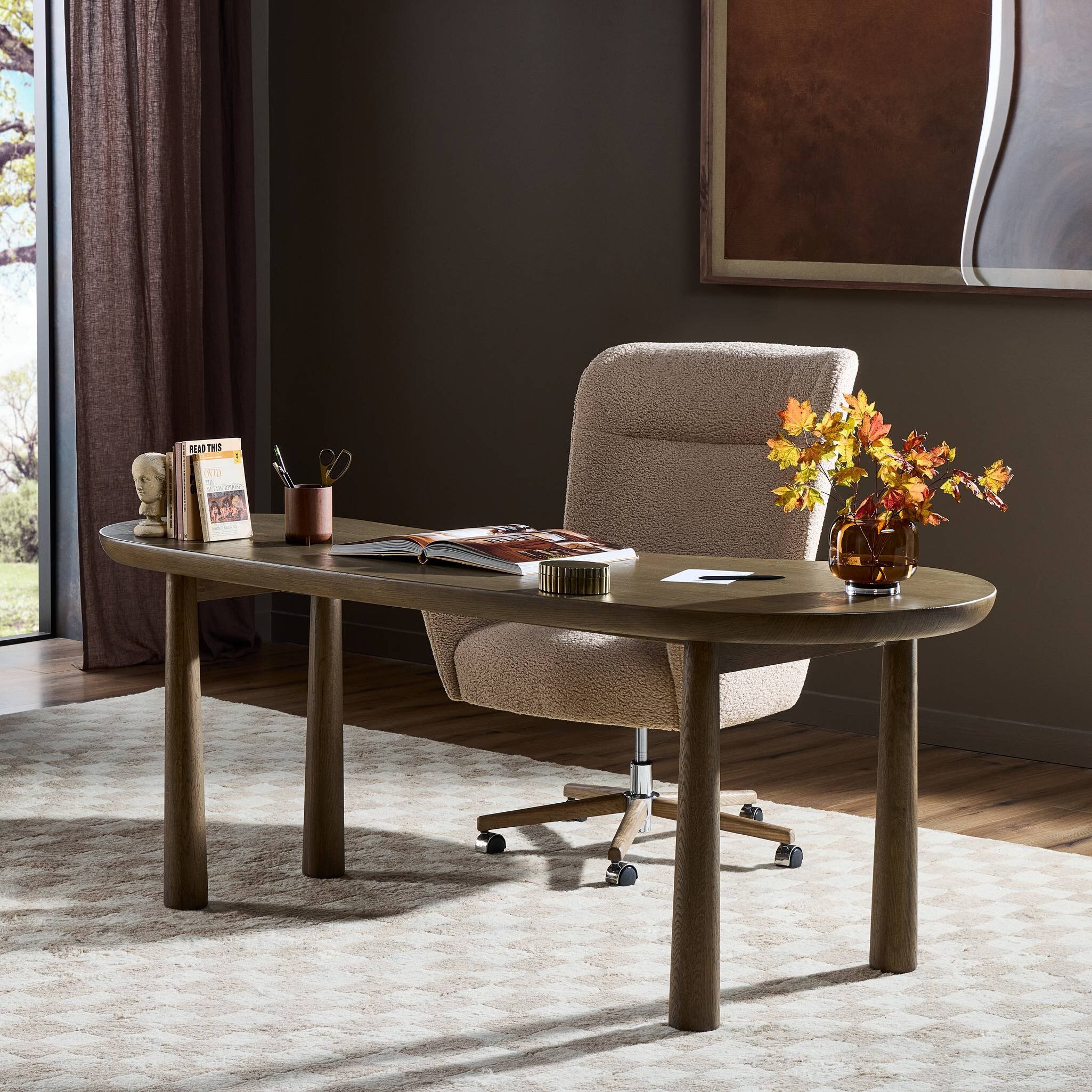 Clara Desk - Lamont Natural Oak Solid - Image 3