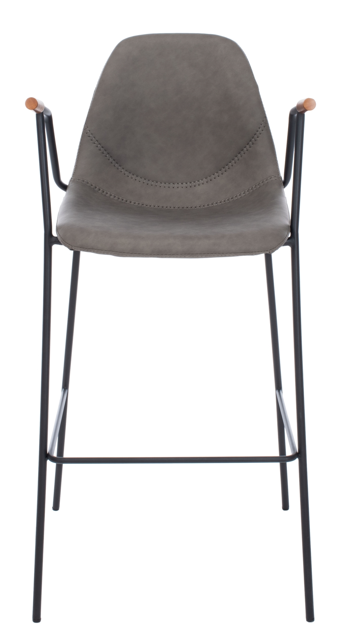 Tanner Mid Century Barstool - Ash / Black - Safavieh - Image 0