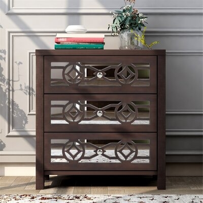 Wooden Storage Cabinet With 3 Drawers - Image 0