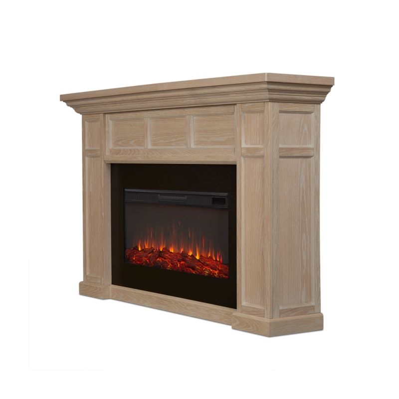Winsome Light Wood Electric Fireplace 75" - Image 1