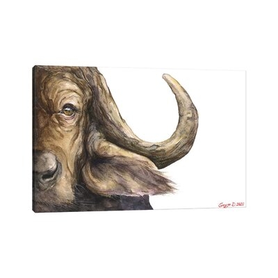 Cape Buffalo by George Dyachenko - Wrapped Canvas Painting Print - Image 0