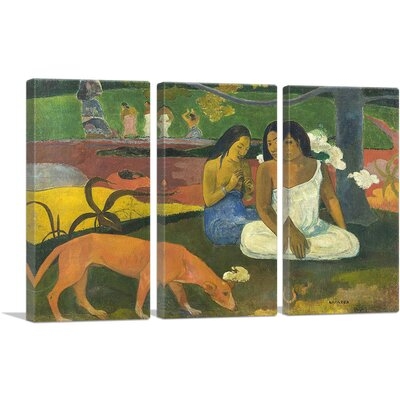 ARTCANVAS Joyfulness - Arearea 1892 Canvas Art Print By Paul Gauguin_Rectangle - Image 0