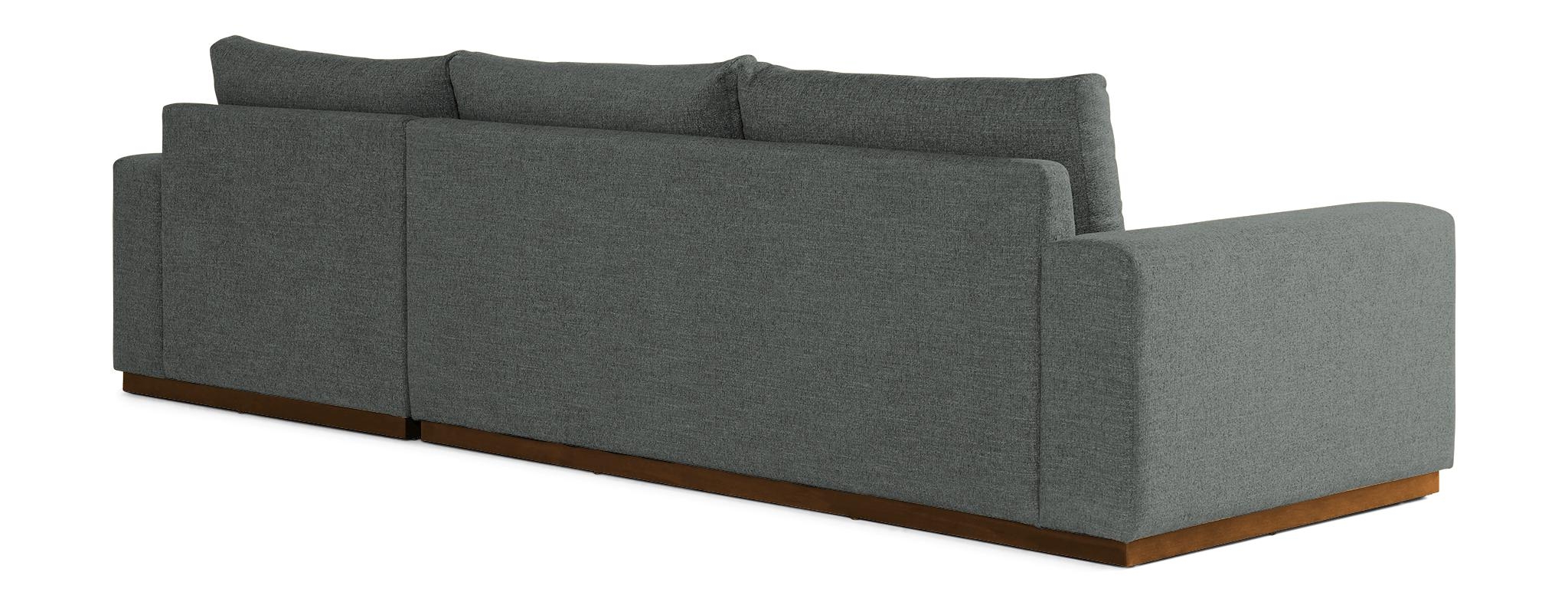 Gray Holt Mid Century Modern Sectional with Storage - Essence Ash - Mocha - Right - Image 4