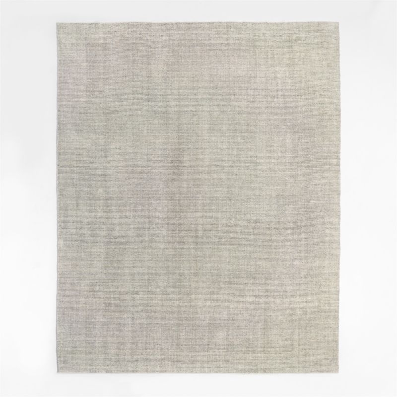Stockholm Wool/Jute Blend Handwoven Ivory and Black Area Rug 6'x9' - Image 1