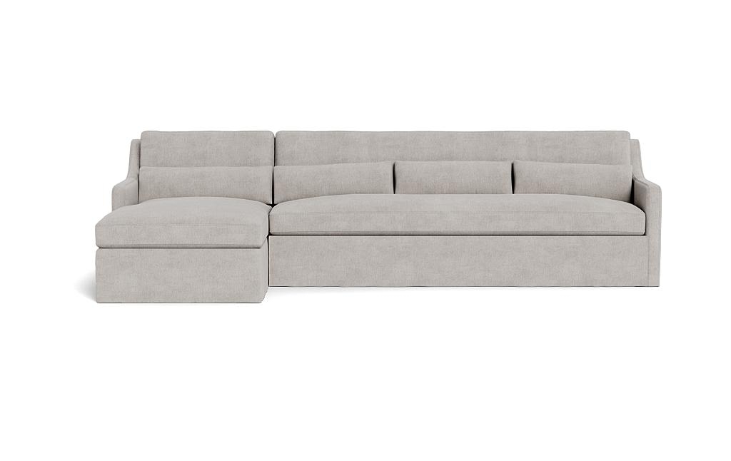 Ella Slipcovered 4-Seat Left Chaise Sectional - Image 0