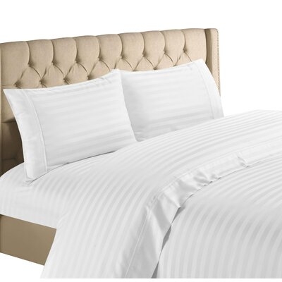Harmoni 1200 Thread Count Striped Egyptian-Quality Cotton Sateen Sheet Set - Image 0