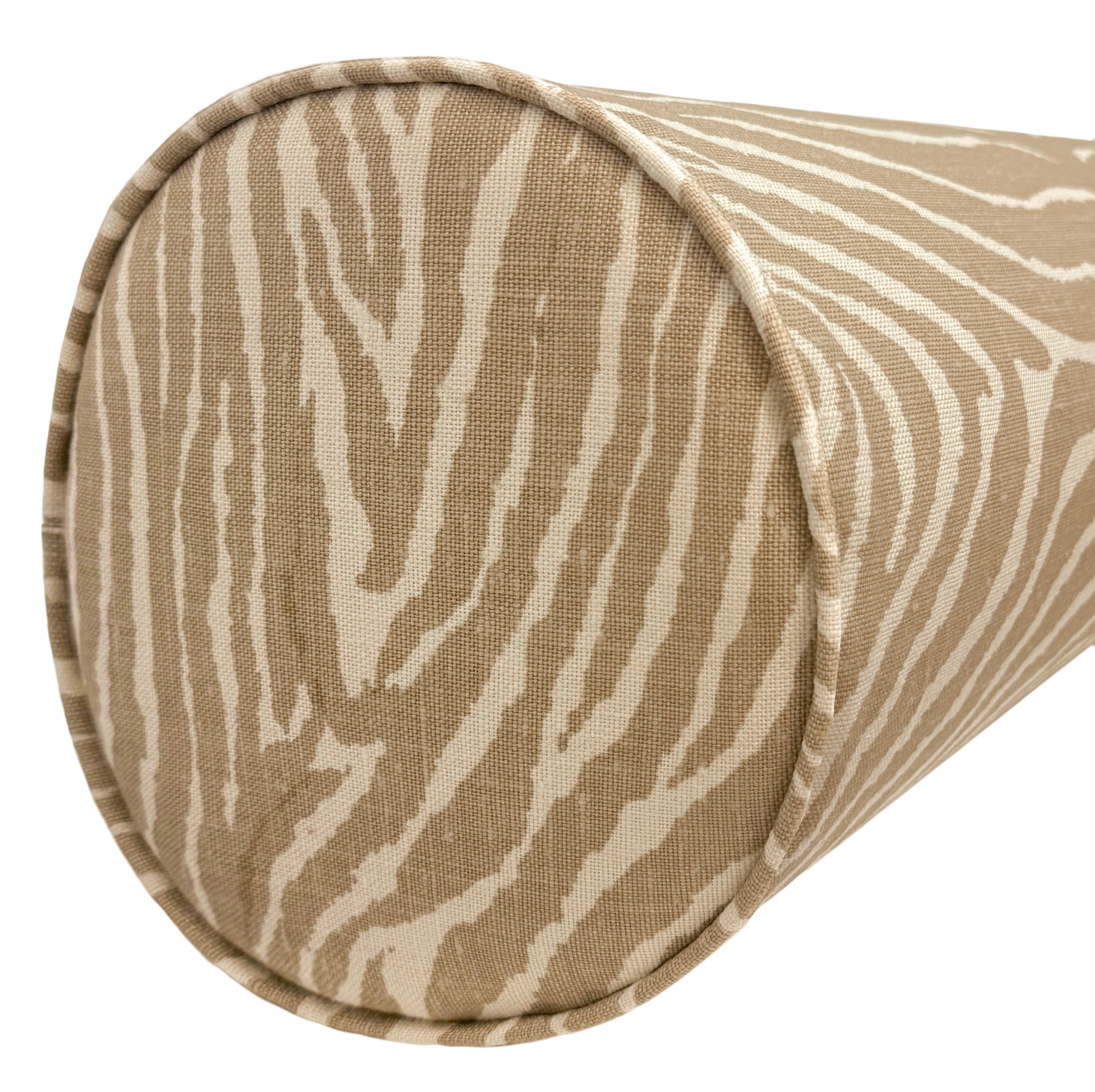 THE BOLSTER :: LE ZEBRE // BEIGE - QUEEN // 9" X 36" - Image 1
