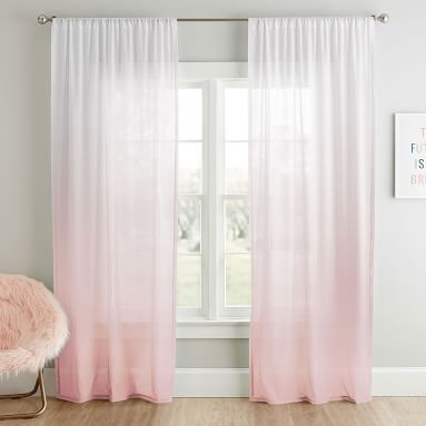 Ombre Sheer Curtain Panel, 84", Light Pool - Image 2