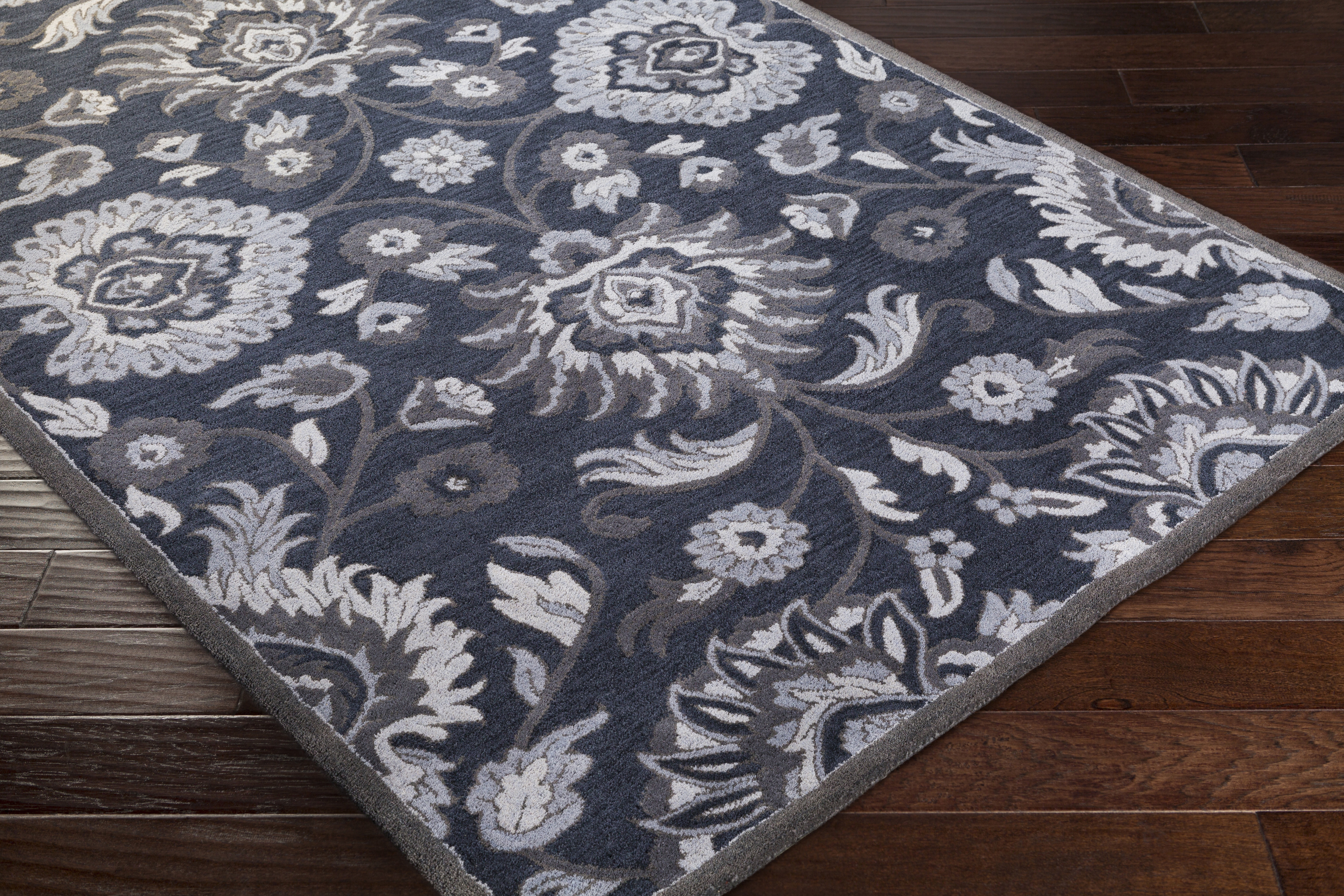Livabliss Caesar Blue Indoor 8' x 8' Handmade Rug - Image 7