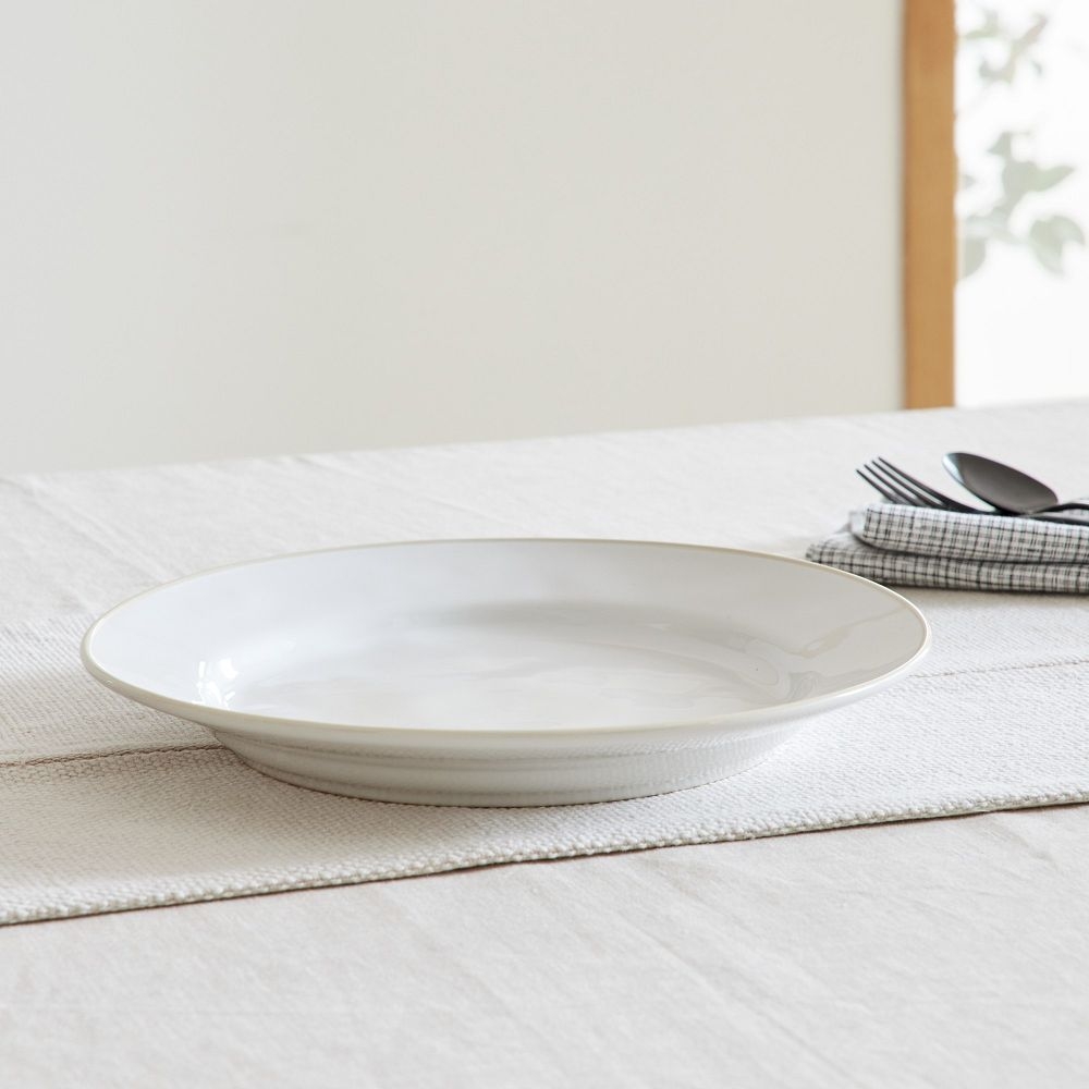 Astoria Dinner Plate, Set of 4, White & Cream - Image 0