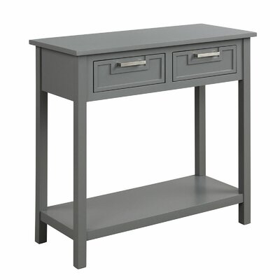 2 Drawers Accent Console Entryway Storage Shelf - Image 0