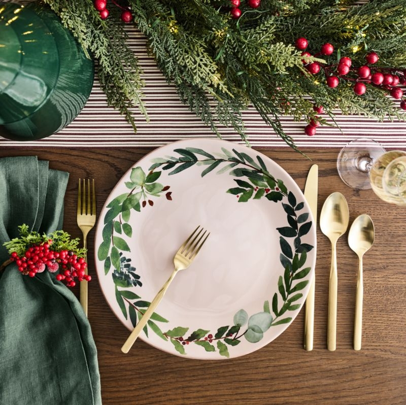 Aspen 120" Striped Organic Cotton Table Runner - Image 2