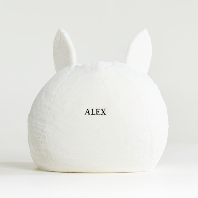 Large Furry Bunny Bean Bag Chair Cover - Image 1