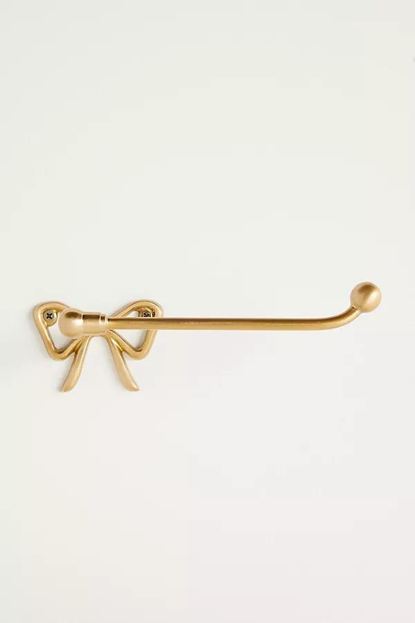 Natalia Bow Brass Toilet Paper Holder - Image 0