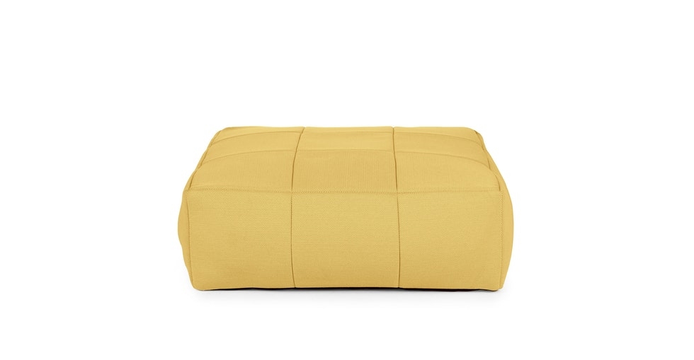 Corvos Tuscan Yellow Ottoman - Image 0