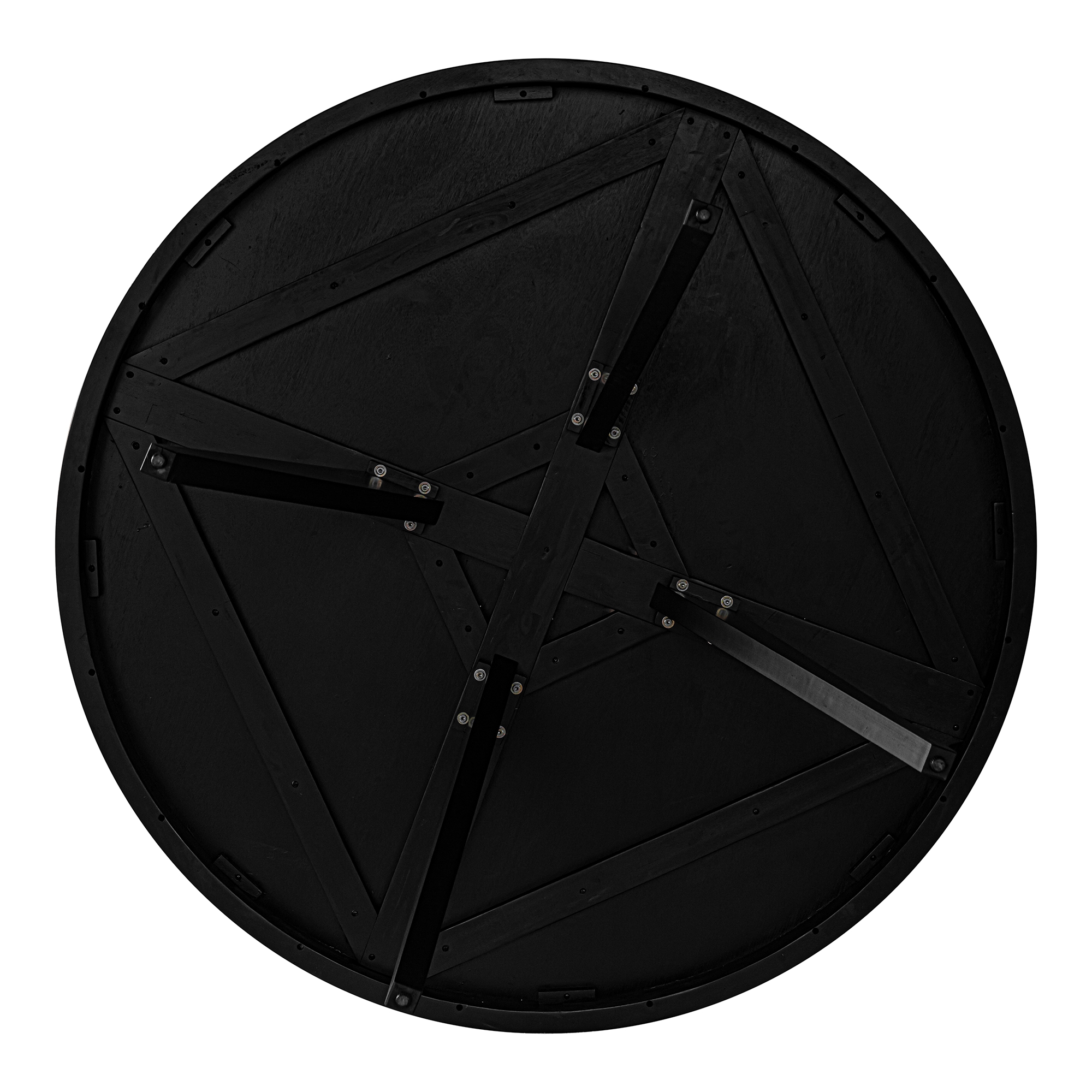 Parq 60 Inch Round Dining Table Black - Image 4