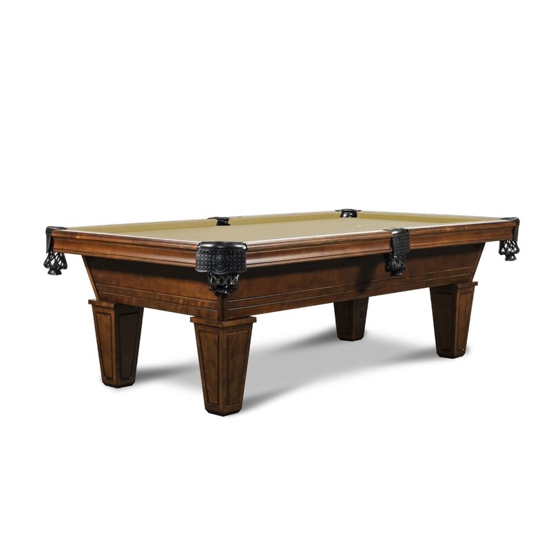 Nixon Billiards Miller Slate 8' Pool Table With Professional Installation Included Felt Color: Khaki - Image 0