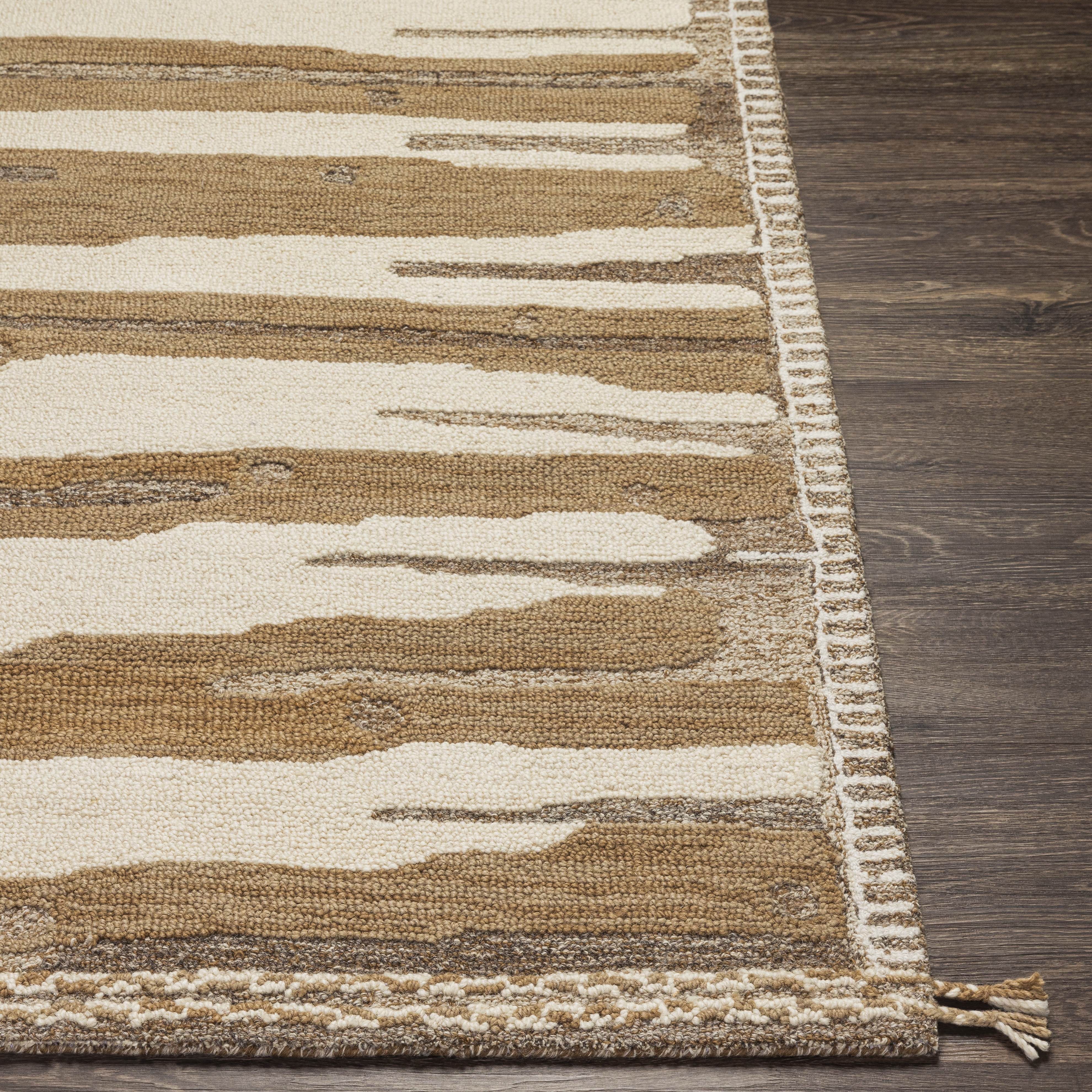 Cherokee Beige Indoor 3' x 5' Handmade Rug - Image 2