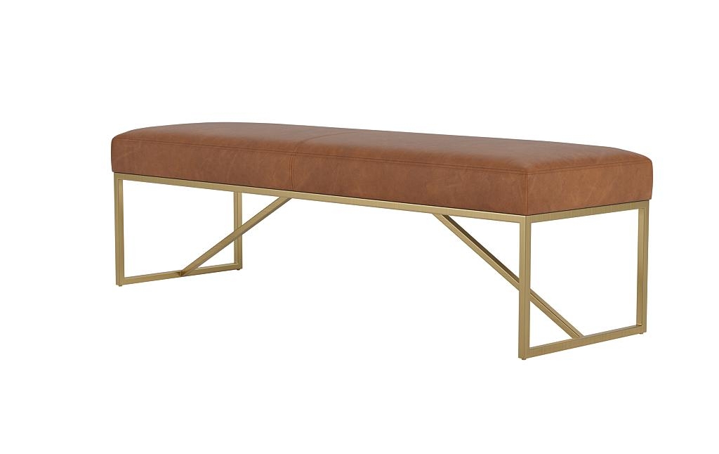 Otto Leather Bench - Image 2