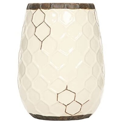 Ceramic Honeycomb Vase - Image 0