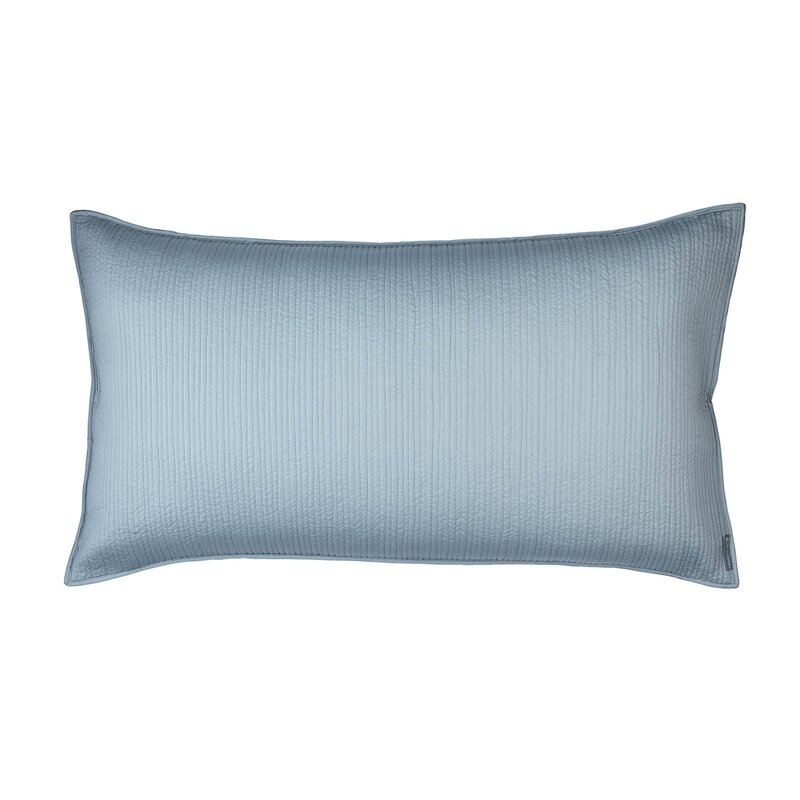 Lili Alessandra Christian Luxe Linen Lumbar Pillow Color: Blue, Size: 20" x 26"  - Image 0