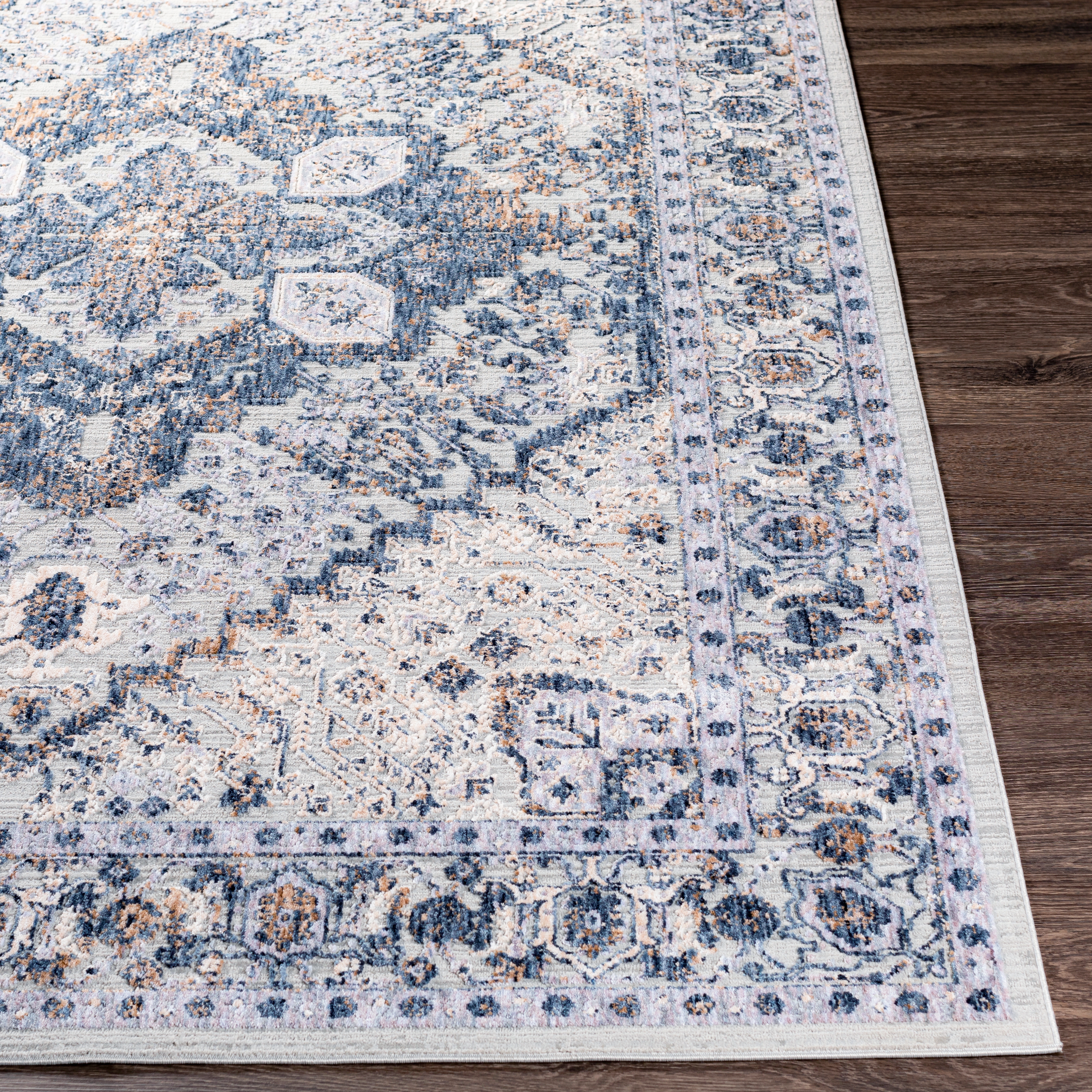 Infinity Gray Indoor 2'6" x 7'3" Machine Woven Rug - Image 2