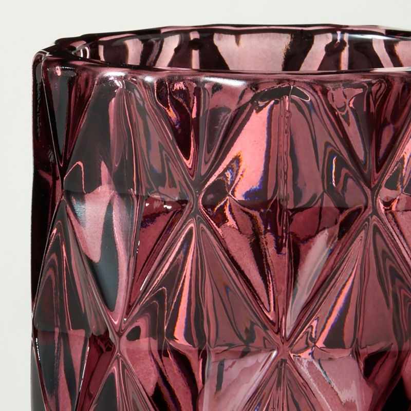 Betty Red Glass Tealight Candle Holders Set of 6 - Image 1